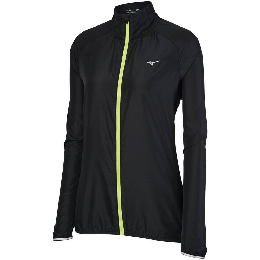 Mizuno IMPULSE Női Jacke Fekete/Sárga EVM359241